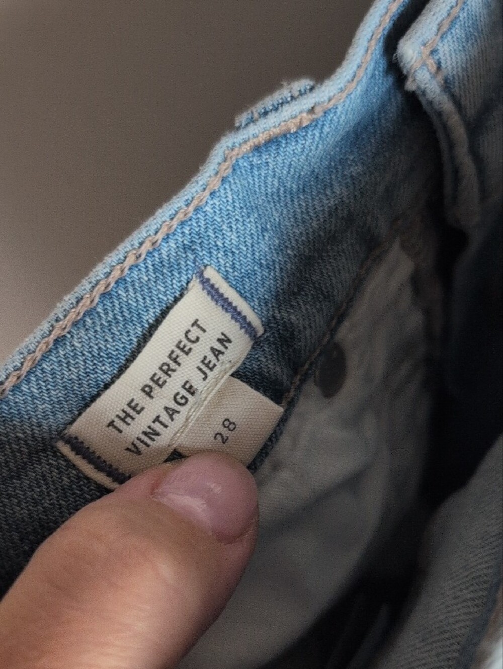 Madewell The Perfect Vintage Jean Light Blue High-Rise Straight Jeans - Picture 9 of 12
